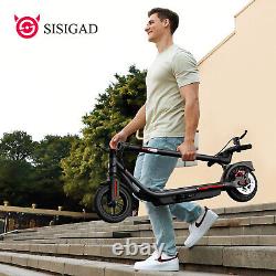 SISIGAD Adult Electric Scooter Folding Escooter Waterproof 18 mph APP+