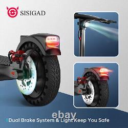 SISIGAD Adult Electric Scooter Folding Escooter Waterproof 18 mph APP+