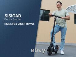 SISIGAD Adult Electric Scooter Folding Escooter Waterproof 18 mph APP+