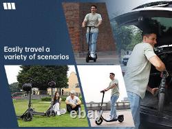 SISIGAD Adult Electric Scooter Folding Escooter Waterproof 18 mph APP+