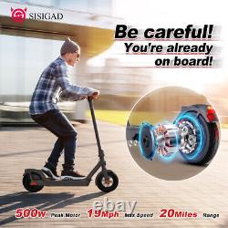 SISIGAD Electric Kick Folding Scooter Dual Motor E-Scooter for Adults 20Miles