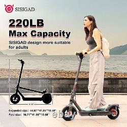 SISIGAD Electric Kick Folding Scooter Dual Motor E-Scooter for Adults 8.5inch