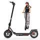 SISIGAD Electric Scooter Adults Peak 350W Motor 10Solid Tires for Adults 15Mph