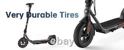 SISIGAD Electric Scooter Adults Peak 500W Motor 10Solid Tires for Adults 20Mile