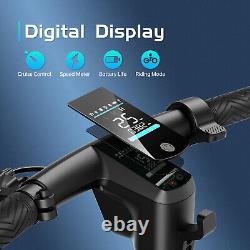 SISIGAD Electric Scooter Adults Peak 500W Motor 10Solid Tires for Adults 380WH
