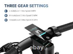 SISIGAD Electric Scooter Adults Peak 500W Motor 10Solid Tires for Adults 380WH
