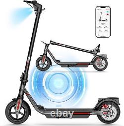 SISIGAD Electric Scooter Adults Peak 500W Motor, 8.5 Solid Tires, 19Mph Speed