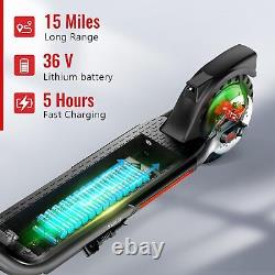 SISIGAD Electric Scooter Adults Peak 500W Motor, 8.5 Solid Tires, 19Mph Speed