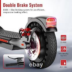 SISIGAD Electric Scooter Adults Peak 500W Motor, 8.5 Solid Tires, 19Mph Speed
