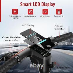 SISIGAD Electric Scooter Adults Peak 500W Motor, 8.5 Solid Tires, 19Mph Speed