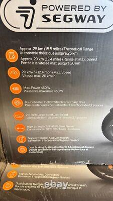 Segway E2 Electric Scooter with 15.5 mi Max Operating Range & 12.4mph Max Speed