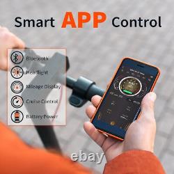 Sigravy Adult Electric Scooter 350W 19MPH 21Miles Foldable APP Control with seat