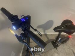 Sigravy E Scooter for adult 350W 19MPH 21Miles Folding with seat, APP commuting