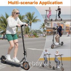 Sigravy E Scooter for adult 350W 19MPH 21Miles Folding with seat, APP commuting