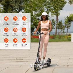 Sigravy Electric Scooter Adults Commute 350W 19MPH 21Miles Foldable with App, Seat