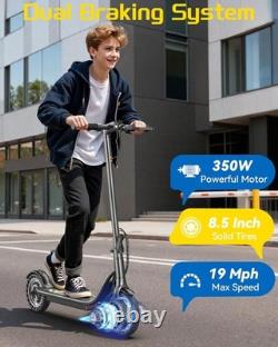 Sigravy electric adult scooter 350W 19MPH E Scooter with app 8.5 Solid Tires