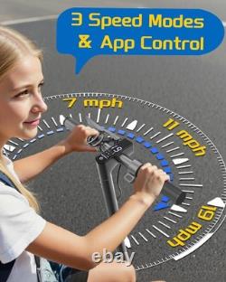 Sigravy electric adult scooter 350W 19MPH E Scooter with app 8.5 Solid Tires