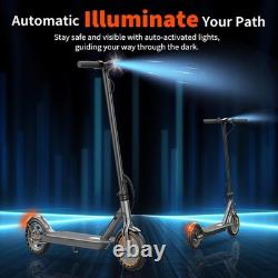 Sigravy electric adult scooter 350W 19MPH E Scooter with app 8.5 Solid Tires