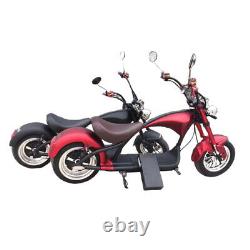 SoverSky 2000w Electric Fat Tire Chopper Scooter 60V/20Ah E-Motorcycle M1 Green