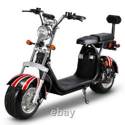 SoverSky Electric Bicycle 2000W 60V Lithium Fat Tire Citycoco Scooter SL1.0