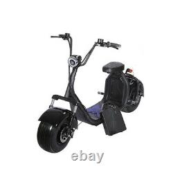 SoverSky Electric Citycoco Fat Tire Scooter 2000 watts 20 Ah Lithium US Flag