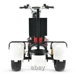 SoverSky Electric Golf Scooter 3 wheel Golf Cart 2000w Lithium 20Ah White T7.3