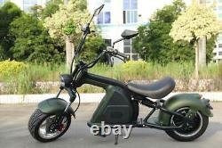 SoverSky Electric Motor Scooter 3000w 30Ah Lithium Fat Tire Chopper Scooter M8