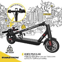 Swagtron Adult Electric Scooter Swagger 5 Boost, 320 Lb Weight limit, 8.5 Inch