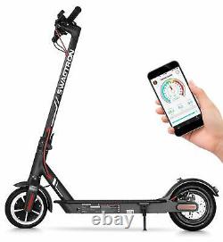 Swagtron High Speed Electric Scooter 8.5 Cushioned Tires Cruise Control SG-5S B