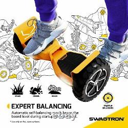 Swagtron Hoverboard Off-Road Self-Balancing Electric Scooter Adults Outlaw T6 BK