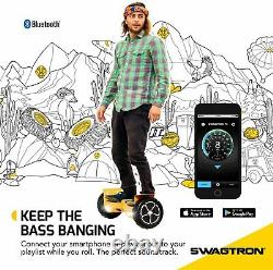 Swagtron Hoverboard Off-Road Self-Balancing Electric Scooter Adults Outlaw T6 BK
