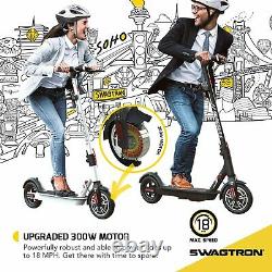 Swagtron SG5 Boost Folding Electric Scooter Adults Commuter E-Scooter 300W Motor