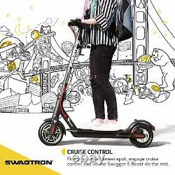 Swagtron SG5 Boost Folding Electric Scooter Adults Commuter E-Scooter 300W Motor