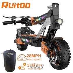 T2 MAX 1000W Peak Motor Adult Electric Scooter 28MPH Off-road Escooter Ebike 48V