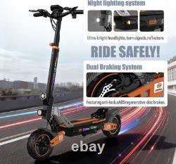 T2 MAX 1000W Peak Motor Adult Electric Scooter 28MPH Off-road Escooter Ebike 48V