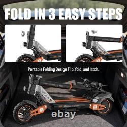 T2 MAX 1000W Peak Motor Adult Electric Scooter 28MPH Off-road Escooter Ebike 48V