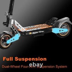T2 MAX 1000W Peak Motor Adult Electric Scooter 28MPH Off-road Escooter Ebike 48V
