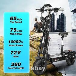 TOURSOR Electric Scooter Adults 72V 10000W 14 Folding Fast E Scooters 65MPH