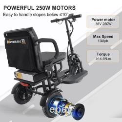 TopMate Electric Scooter 3 Wheel 250W Power Mobility Scooter for Adult Senior