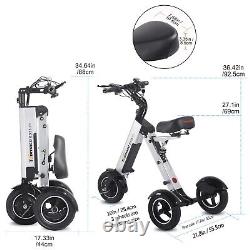 TpMate ES35 Removable Battery Electric Scooter 3 wheel Mobility Trike for Adults