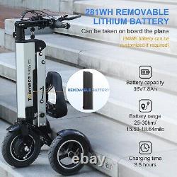 TpMate ES35 Removable Battery Electric Scooter 3 wheel Mobility Trike for Adults