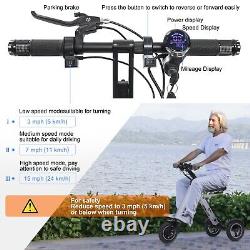 TpMate ES35 Removable Battery Electric Scooter 3 wheel Mobility Trike for Adults