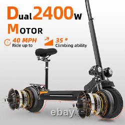 USED40Mph Speed &40 Miles Range Electric Scooter for Adults with Removeable Seat