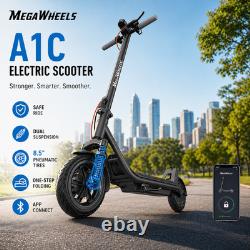 US Adults Electric Scooter Foldable E Scooter APP Control Dual Shock Absorption