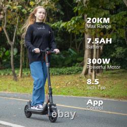 US Electric Scooter For Adult +Double Shock Absorption & App Folding E-Scooter
