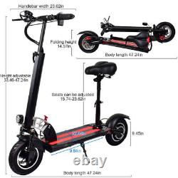 US Electric Scooter Long Range Folding Adult E-Scooter Safe Urban Commuter 500W