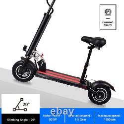 US Electric Scooter Long Range Folding Adult E-Scooter Safe Urban Commuter 500W