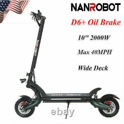 US NANROBOT D6+ Electric Scooter 2000W Adult Dual Motor Oil Brake Foldable 40MPH