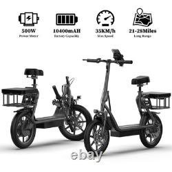 Upgraded Electric Scooter for Adults Scooter with Seat E-scooter with Suspension