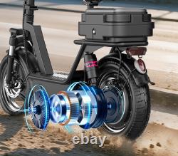 Upgraded Electric Scooter for Adults Scooter with Seat E-scooter with Suspension